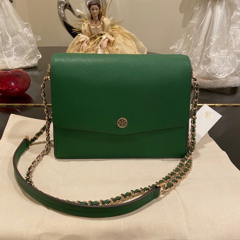 NWT Authentic Luxury RARE Classic Tory Burch Robinson Bag - Picture 13 of 16
